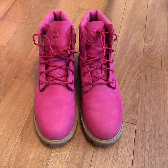 hot pink timbs